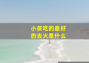 小孩吃的最好的去火是什么