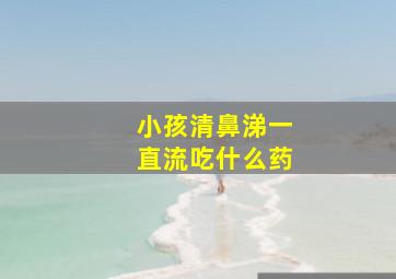 小孩清鼻涕一直流吃什么药