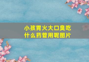 小孩胃火大口臭吃什么药管用呢图片