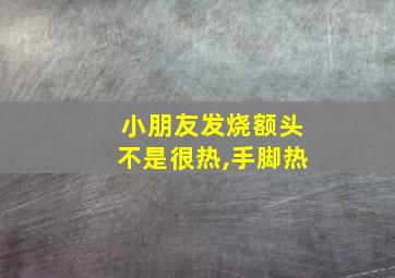 小朋友发烧额头不是很热,手脚热