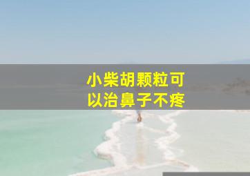 小柴胡颗粒可以治鼻子不疼