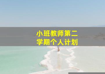 小班教师第二学期个人计划