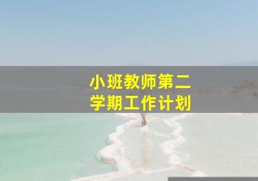 小班教师第二学期工作计划