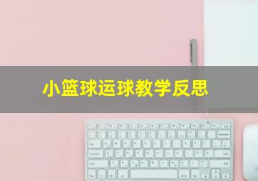 小篮球运球教学反思