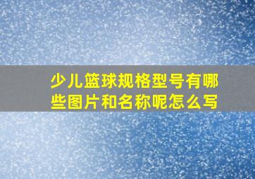 少儿篮球规格型号有哪些图片和名称呢怎么写