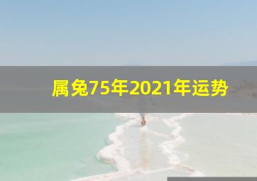 属兔75年2021年运势