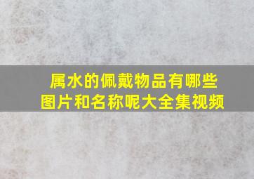 属水的佩戴物品有哪些图片和名称呢大全集视频