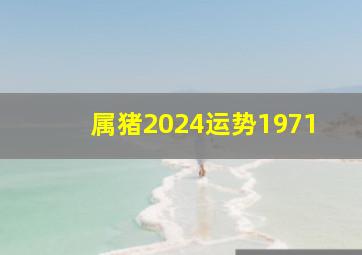 属猪2024运势1971