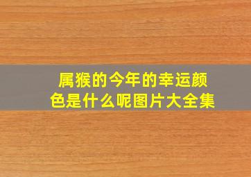 属猴的今年的幸运颜色是什么呢图片大全集