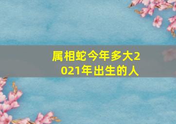 属相蛇今年多大2021年出生的人