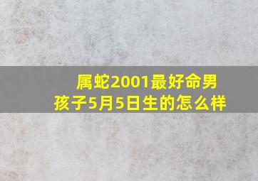 属蛇2001最好命男孩子5月5日生的怎么样