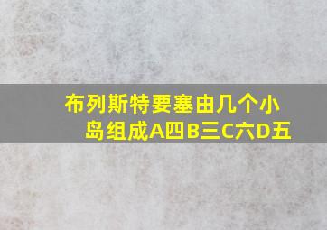 布列斯特要塞由几个小岛组成A四B三C六D五