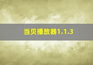 当贝播放器1.1.3