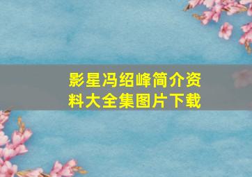 影星冯绍峰简介资料大全集图片下载