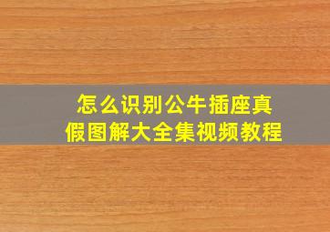 怎么识别公牛插座真假图解大全集视频教程