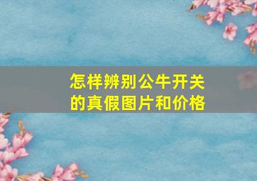 怎样辨别公牛开关的真假图片和价格