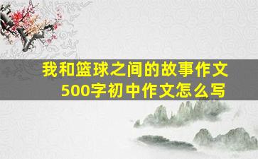 我和篮球之间的故事作文500字初中作文怎么写