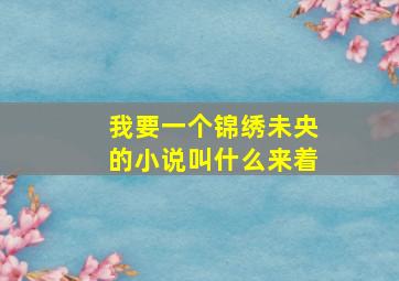 我要一个锦绣未央的小说叫什么来着