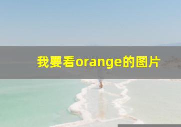 我要看orange的图片