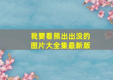 我要看熊出出没的图片大全集最新版