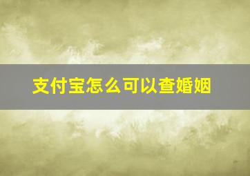 支付宝怎么可以查婚姻