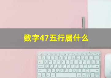 数字47五行属什么