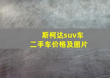 斯柯达suv车二手车价格及图片