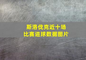 斯洛伐克近十场比赛进球数据图片