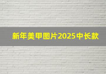 新年美甲图片2025中长款