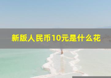 新版人民币10元是什么花