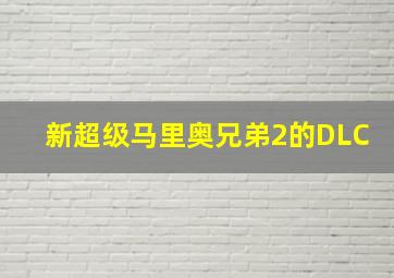 新超级马里奥兄弟2的DLC