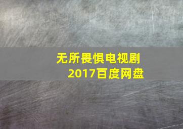 无所畏惧电视剧2017百度网盘