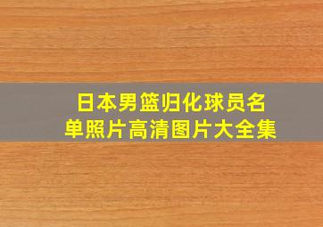 日本男篮归化球员名单照片高清图片大全集