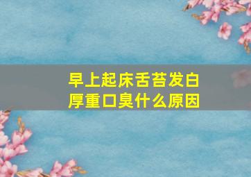 早上起床舌苔发白厚重口臭什么原因