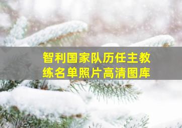 智利国家队历任主教练名单照片高清图库