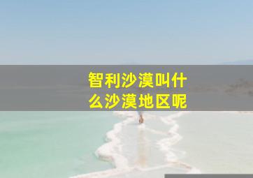 智利沙漠叫什么沙漠地区呢