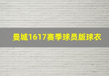 曼城1617赛季球员版球衣