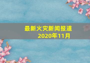 最新火灾新闻报道2020年11月