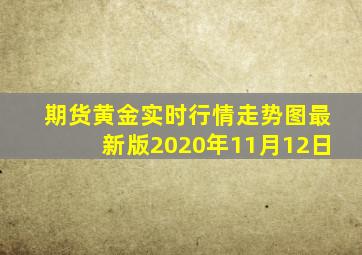 期货黄金实时行情走势图最新版2020年11月12日