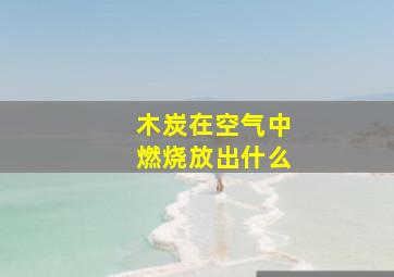 木炭在空气中燃烧放出什么