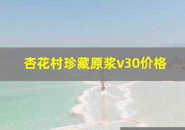 杏花村珍藏原浆v30价格