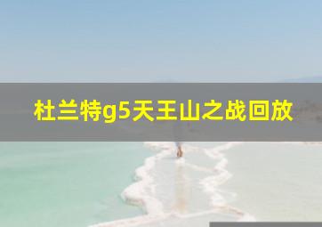 杜兰特g5天王山之战回放