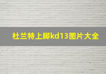 杜兰特上脚kd13图片大全