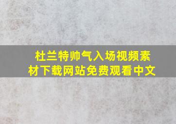 杜兰特帅气入场视频素材下载网站免费观看中文