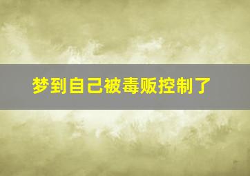 梦到自己被毒贩控制了