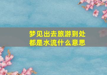 梦见出去旅游到处都是水流什么意思