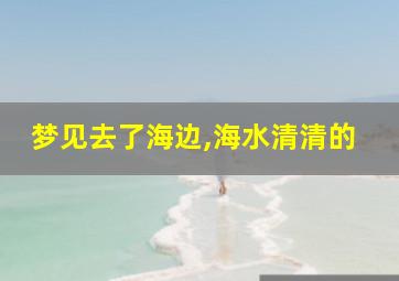 梦见去了海边,海水清清的