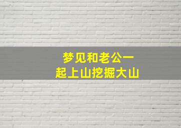 梦见和老公一起上山挖掘大山