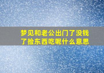 梦见和老公出门了没钱了捡东西吃呢什么意思