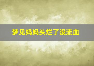 梦见妈妈头烂了没流血